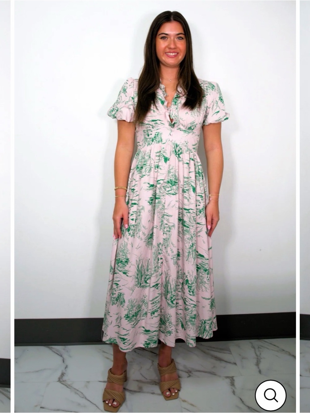 Beautiful size S dress by Meet me in Santorini.Toile. Ruffles. Summer perfectio - Picture 12 of 13